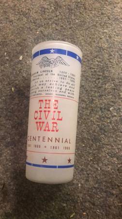 Civil War Commemorative Glass 1