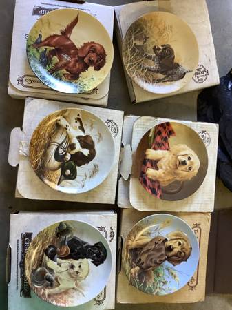 Field Puppies  collector plates 1