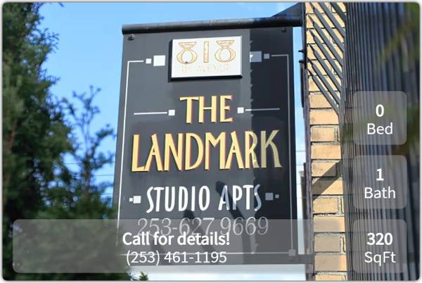 $1,015 / 320ft2 - Spaces to inspire. Don't miss our Studio. (Tacoma)64031311325827121