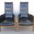 Pair High Back Armchairs Hollywood Regency Mid Century Modern 2 thumbnail