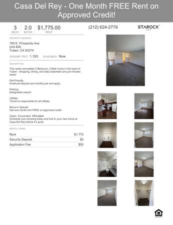 Casa Del Rey - One Month FREE Rent on Approved Credit! 1