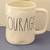 Like New Rae Dunn Courage White Ceramic Mug Cup Wabi-Sabi Design EUC 1 thumbnail