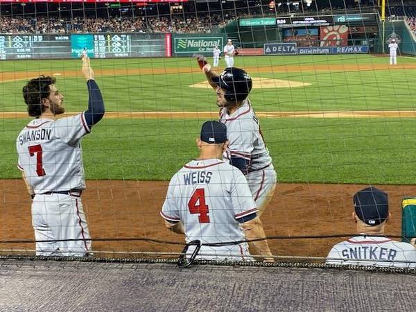 Wow Nationals Phl NYM TB 1st row on Dugout, discount 1