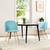 BLACK FRIDAY SALES! Homy Casa · PUZ Modern Aqua Dining Chairs Set of 4 2 thumbnail