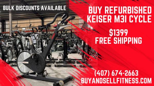 Keiser M3i Spin Bikes In Stock! Refurbished Keiser M3I Free Shipping 1