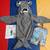 Hammerhead shark costume, size 4-6x 3 thumbnail