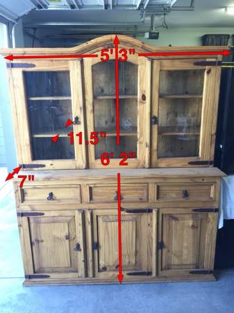 Furniture Rustic Hutch 1