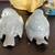 Vintage Otagiri Set of 2 Gray and White Porcelain Fluffy Bird Figurine 3 thumbnail