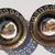 Brass Framed Regency English Bone China Plates 12 thumbnail