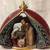 VINTAGE NATIVITY CHRISTMAS SCENE Handmade Manger Crèche 1 thumbnail