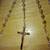 Fashion Gold Filigree/ Clear Crystal Beads Rosary Necklace 2 thumbnail