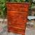 Vintage solid maple gel stained 5 drawer dresser 1 thumbnail