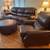 Lazy Boy real leather sofa, recliner and ottoman set 2 thumbnail