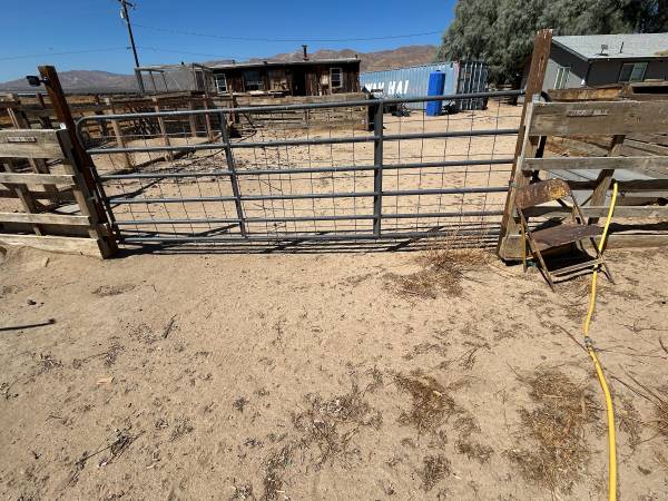 CountyLine 12 ft. x 4.1 ft. 6-Bar Utility Tube Gate, 1-3/4 in. Tube, Gray 1