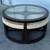 Round Glass Table with 4 chairs/stools Modern Cocktail (G62) 2 thumbnail