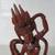 Dancing Apsara Celestial Female Spirit Hand Crafted Wood Statue 10" 2 thumbnail