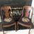 Vintage Splat-back Chairs with Needlepoint Seats. 1 thumbnail
