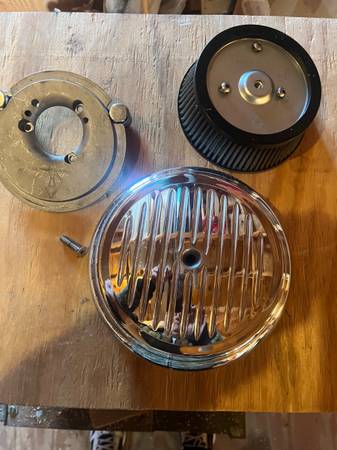 Harley Davidson 8" Chrome Air Filter Cover 1