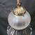 Vintage Fluted Frosted to Clear Swag Pendant Fixture  GS00501 3 thumbnail