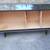 1954 MCM birch SIDEBOARD BUFFET with glass top & 4 double hinged doors 4 thumbnail