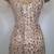 Jodi Kristopher Champagne Mesh Sequin Dress Vintage 3 thumbnail
