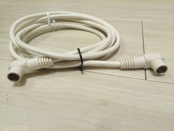 2m Maspro coaxial cable - L-type plug to L-type plug 1