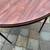 Vintage Samsonite folding card table with faux walnut vinyl top A209 6 thumbnail