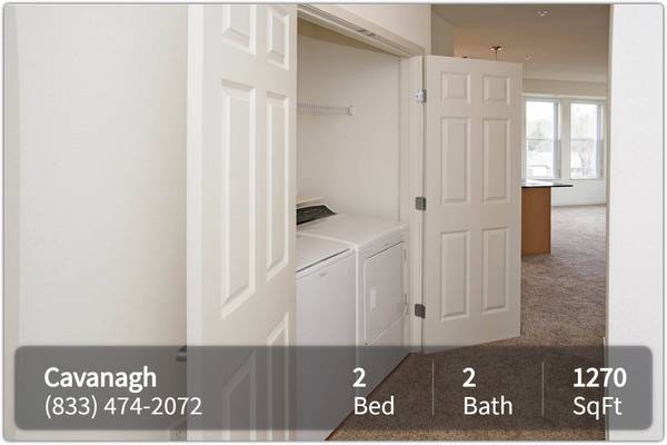 $1,595 / 2br - 1270ft2 - Start living large! You'll love our 2 bed, 2 bath! 1270 Sq Ft! (Crystal - Cavanagh Oaks)63797856655489121
