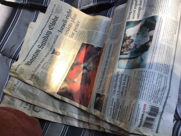 Boston Sunday globe newspaper, May 2003 1