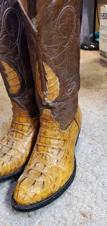 8-8 1/2 Alligator Cowboy Boots 1