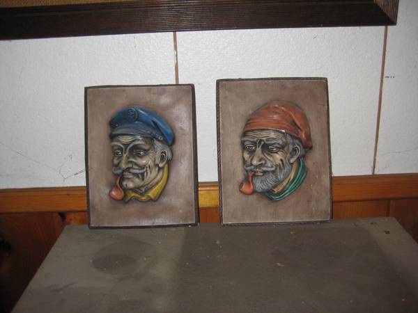wall art. plaster seamen to decorate bar or mancave 1