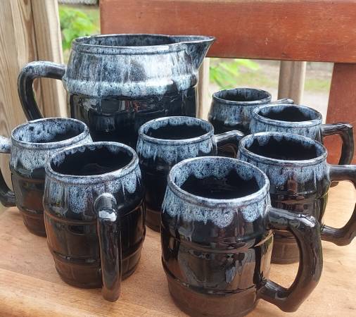 Van Briggle Pitcher/Mug Lot (8) 1