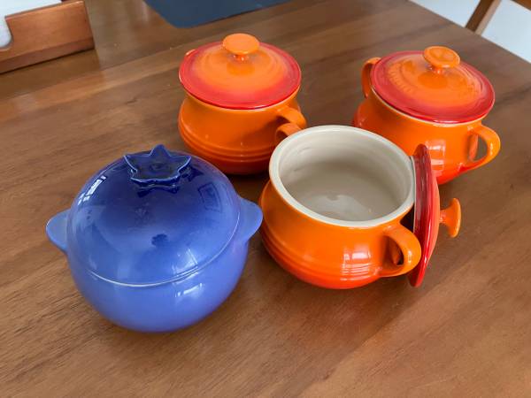 Le Creuset Blueberry Cocotte & Mini Bean Pots 1