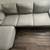 Light Gray Fabric Sectional Sofa with Ottoman 1 thumbnail