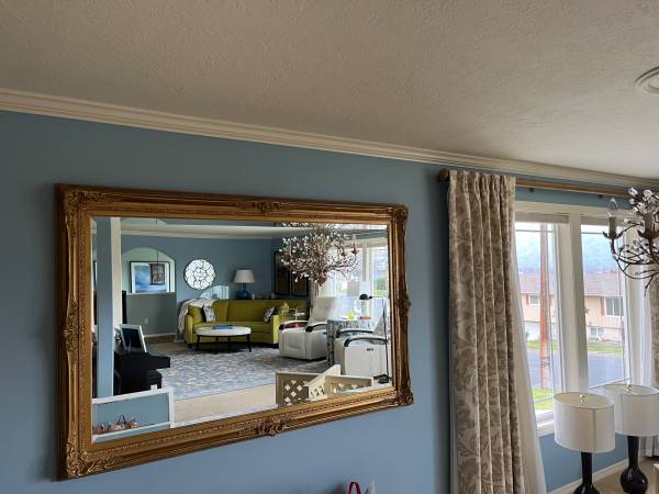 43x68” Gold Wood Mirror 1