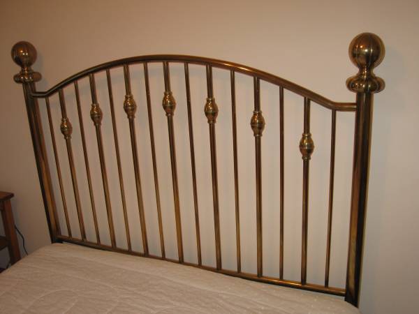 SOLID BRASS HEADBOARD $1,200 O.B.O. 1