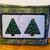 Pillow ~ Christmas Tree Design ~Handcrafted Cover Green and blue 1 thumbnail