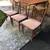 Mid Century Wood Dining Table Drop Leaf Petite w/ 3 MCM Chairs Vintage 7 thumbnail