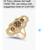 Gold and platinum rings and necklace 3 thumbnail
