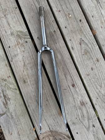 Threaded Fork Tange Cro-Mo 22.2 700C Forged Crown Chrome Japan 1