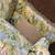 Vintage green yellow leaf tropical 5’ loveseat couch sofa excellent 6 thumbnail
