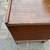 (2) Mid century walnut nightstands w/ sculpted pulls A36 15 thumbnail