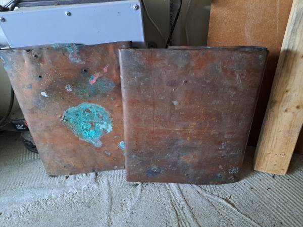 Used copper flashing 1