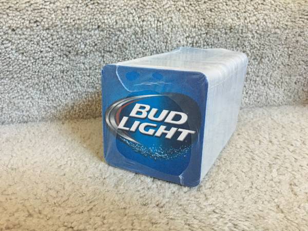 125 Beer Coasters SEALED Budweiser Here we Go 1