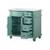 36" Vanity Vintage Green Victorian Bathroom Cabinet Left Sink -B3861 3 thumbnail