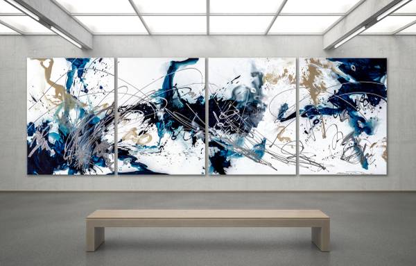 Make a Bold Statement! with this Large Abstract Painting! 1
