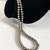 Vtg. Heavy 28" Silver Metal 3/8" Wide Bead Fashion Necklace 110.2 Gram 1 thumbnail