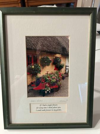 Celtic Picture framed behind matt and glass 10 x 13 1