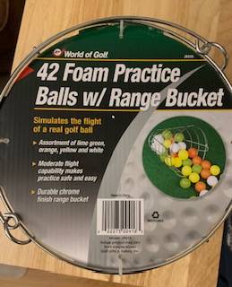 Foam practice golf balls - bucket of 42 1