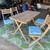 IKEA Patio Table & 4 Folding Chairs with Cushions Home Furniture 2 thumbnail